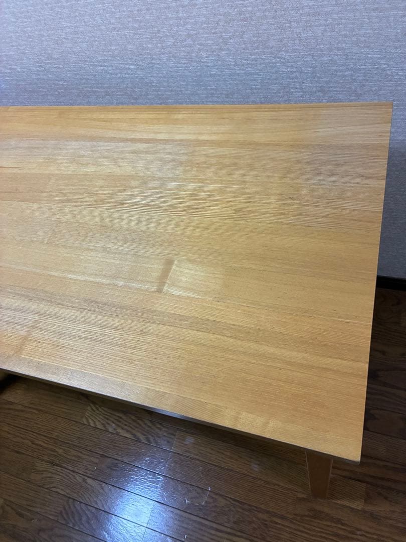 無印良品 タモ材デスク 学習机 木製机 引き出し付 110×55cm