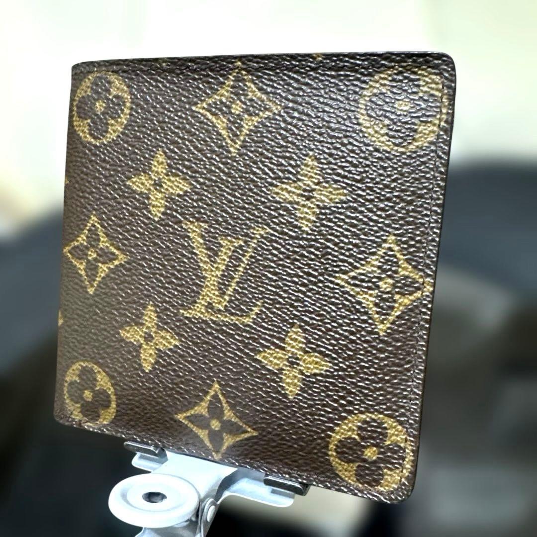 ⑩☆優良品☆ モノグラム♪マルコ☆2つ折り財布★ポケットあり