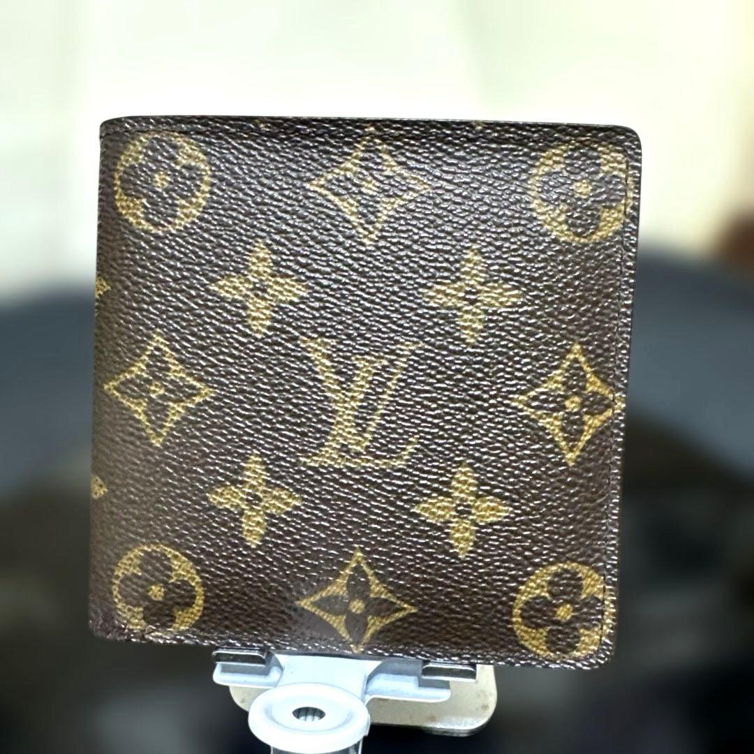 ⑩☆優良品☆ モノグラム♪マルコ☆2つ折り財布★ポケットあり