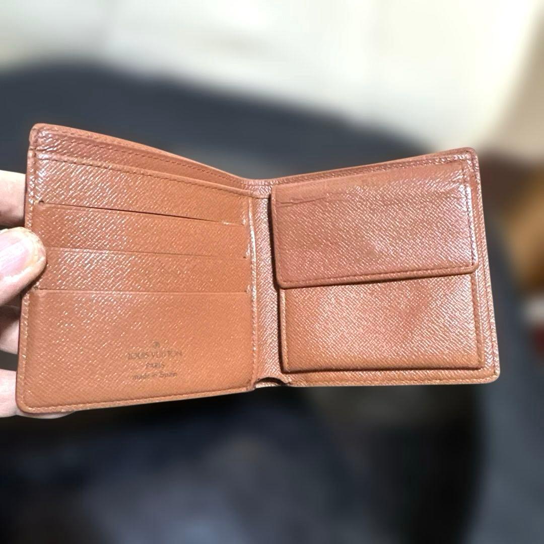 ⑩☆優良品☆ モノグラム♪マルコ☆2つ折り財布★ポケットあり