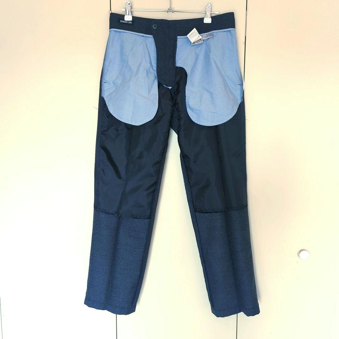 ベルナールザンス BERNARD ZINS スラックス グレー 千鳥格子 38