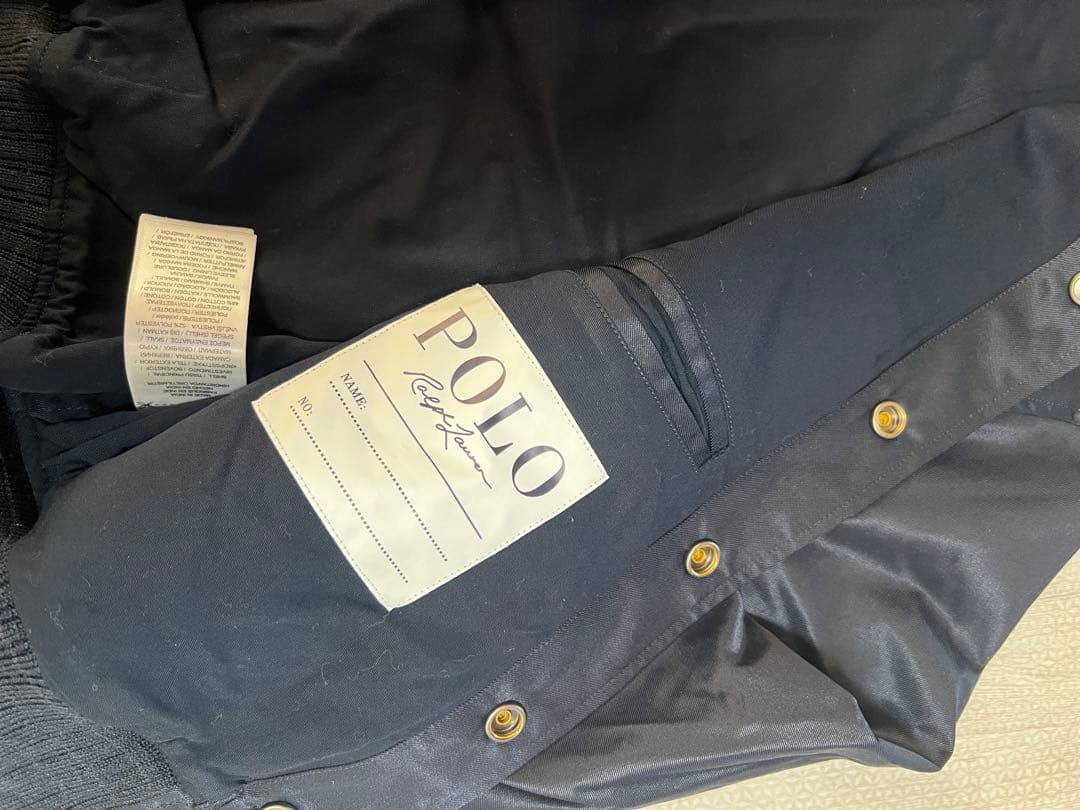 POLO RALPH LAUREN サテン ベースボール ジャケット140㎝