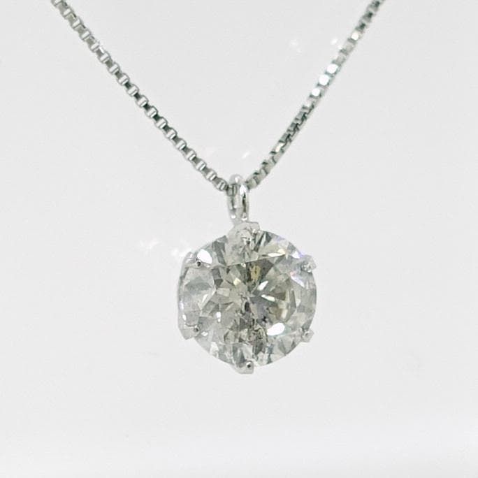 kano 様PTダイヤモンド ネックレス1.047ct G-I-1GOOD鑑定書