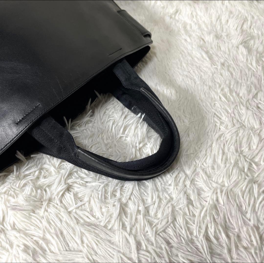 【良品】PRADA プラダ　トートバッグ　オールレザー　ブラック　黒　大容量
