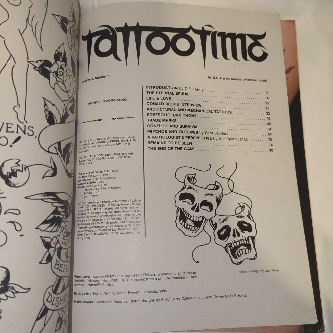 希少 Tattoo Time 『Love & Death Tattoos』写真集