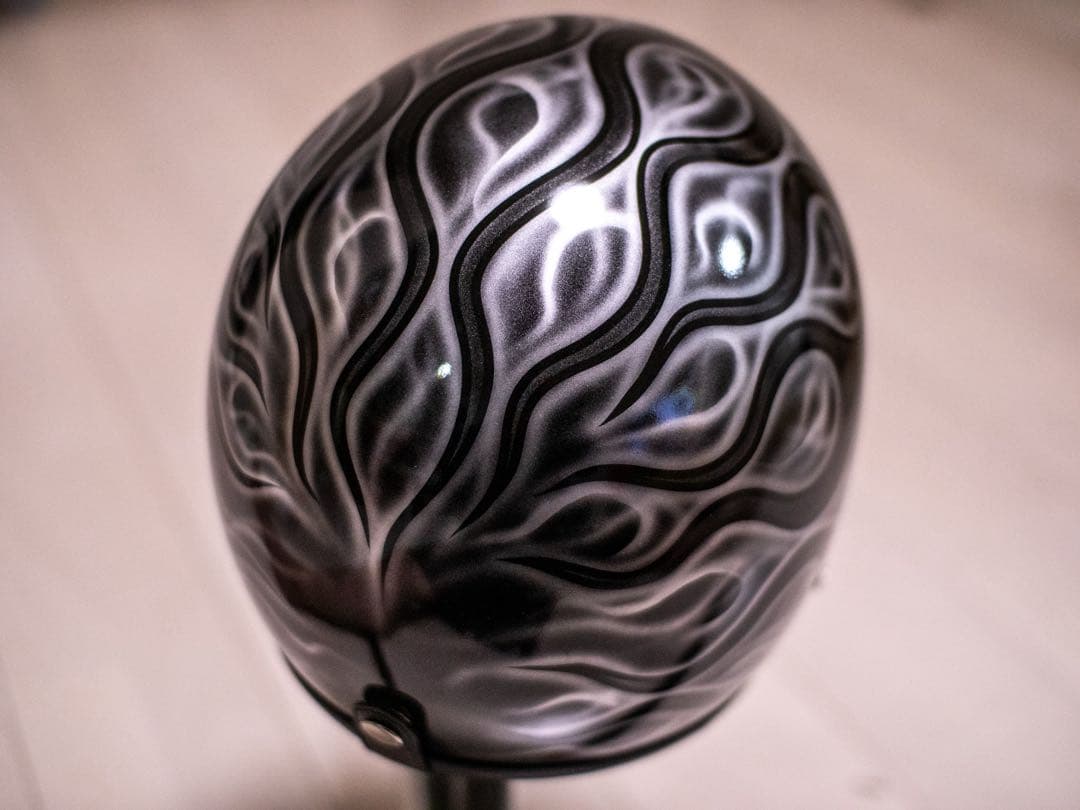 新品未使用　スモール　ジェット　ヘルメット 黒、シルバーフレア