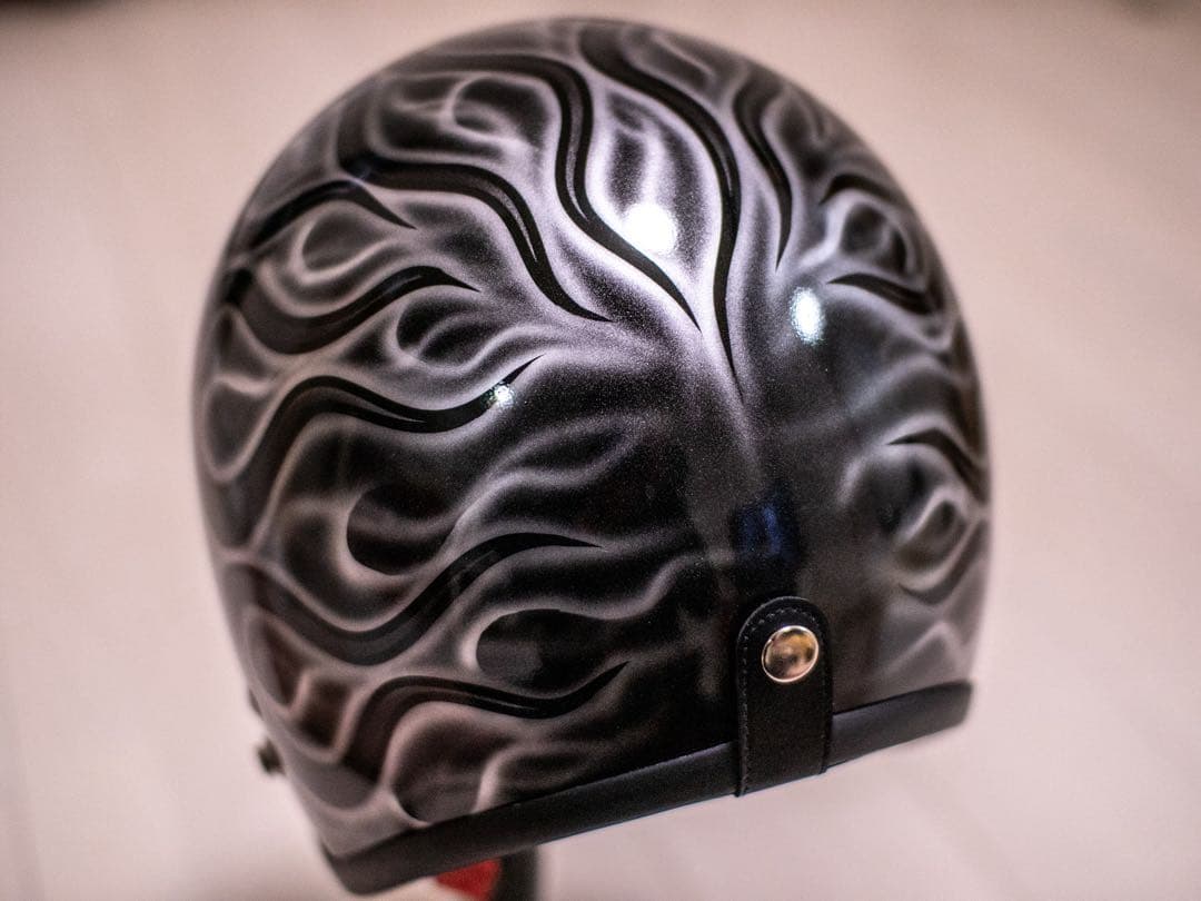 新品未使用　スモール　ジェット　ヘルメット 黒、シルバーフレア