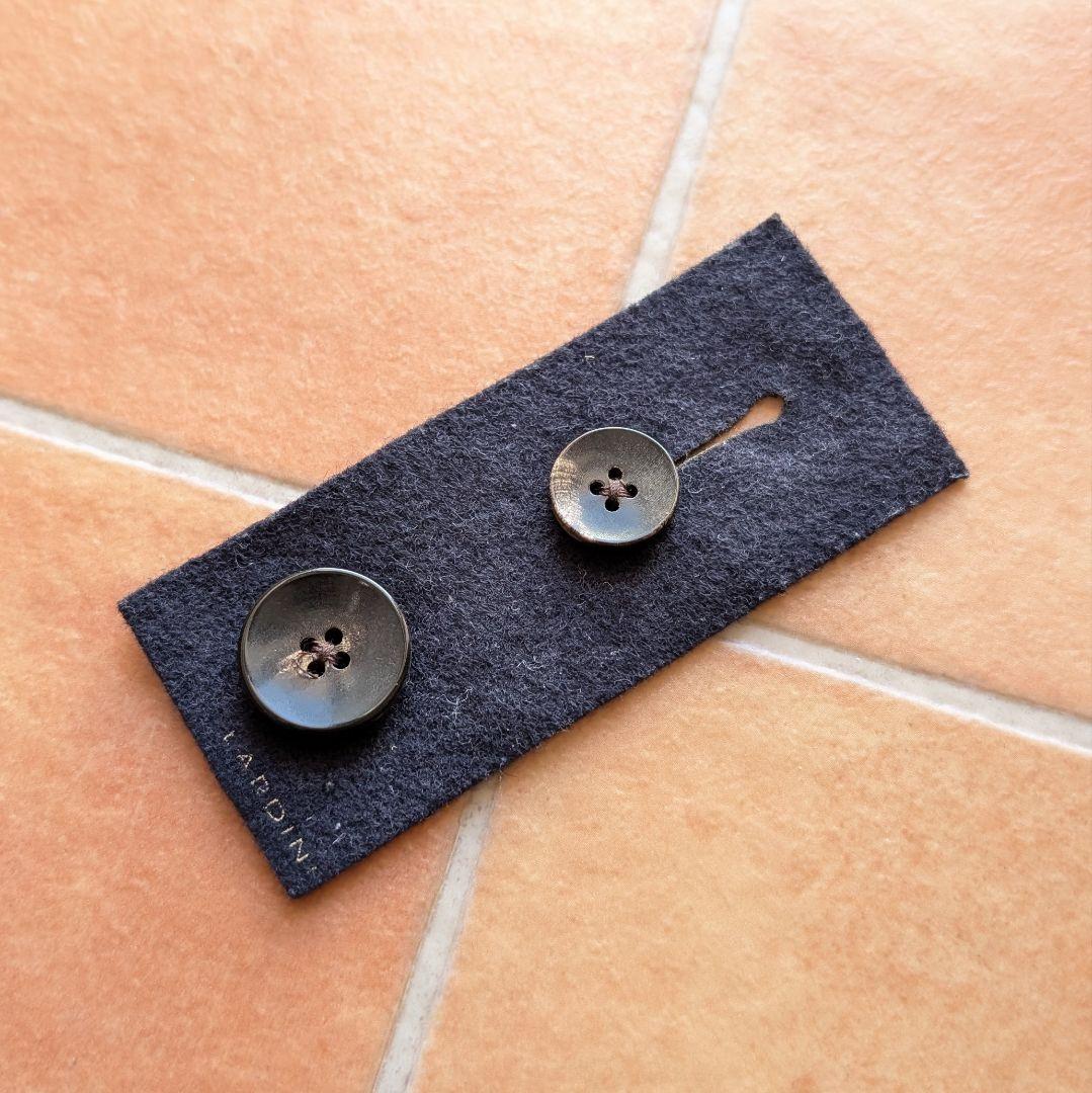 LARDINI ジャカード ネイビージャケット ダブル アンコン 46サイズ