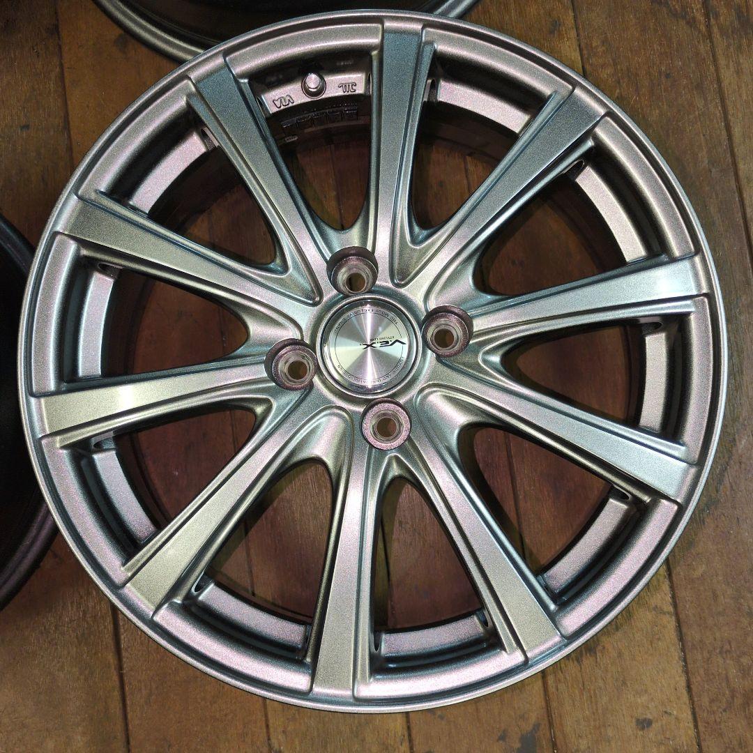 ミ*ツ様 美品　送込　2023年　社外アルミ　16×6　P100　4穴　ライズ