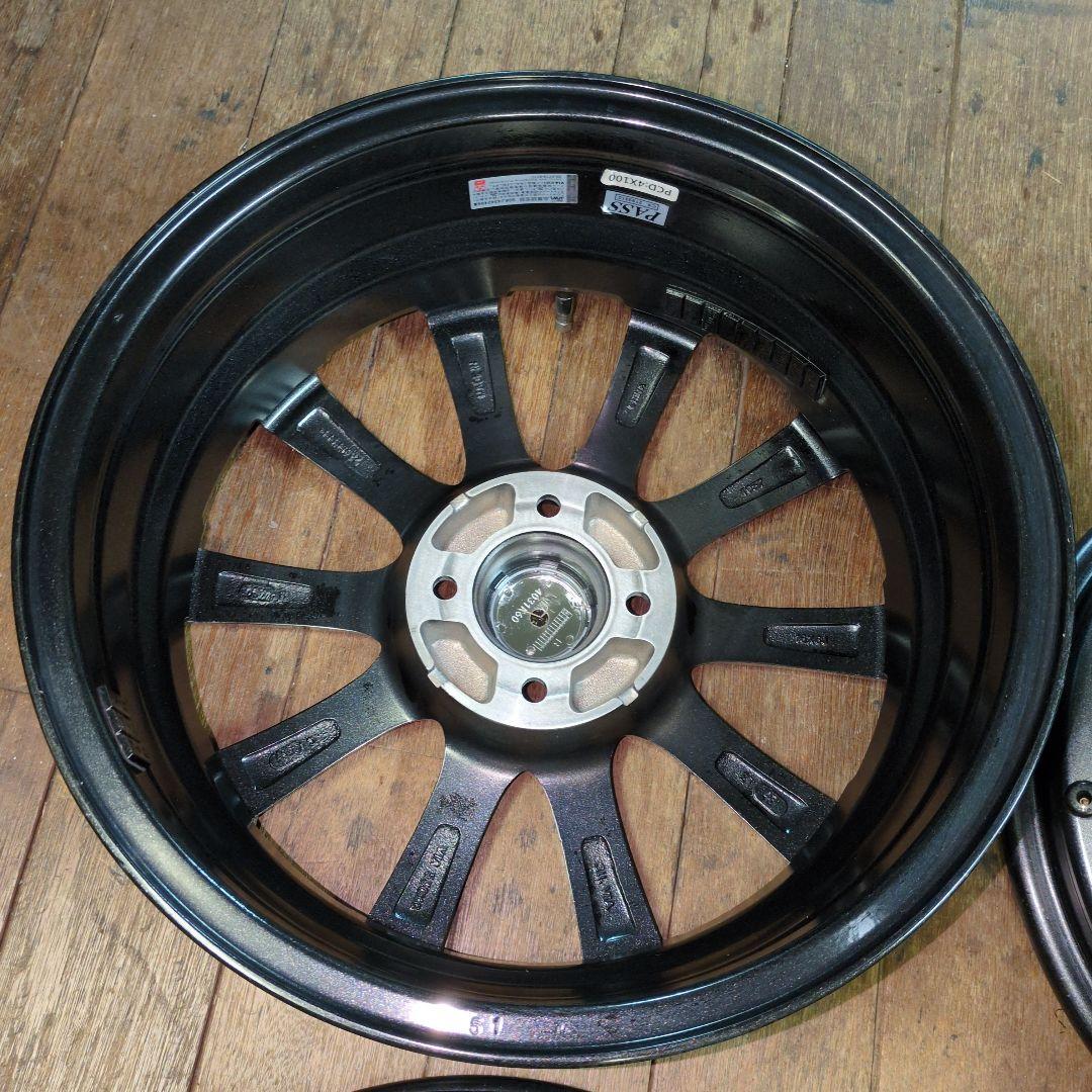 ミ*ツ様 美品　送込　2023年　社外アルミ　16×6　P100　4穴　ライズ