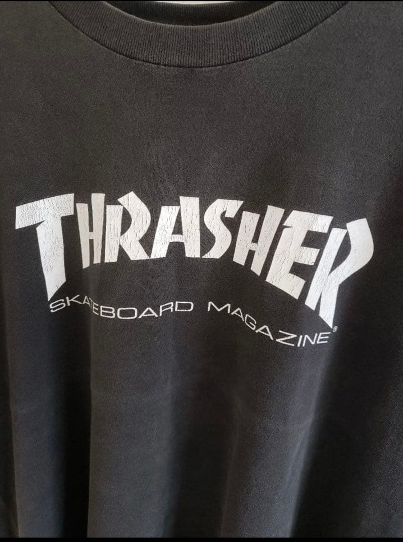 スラッシャー　THRASHER　Tシャツ　ヴィンテージ　黒　ONEITA