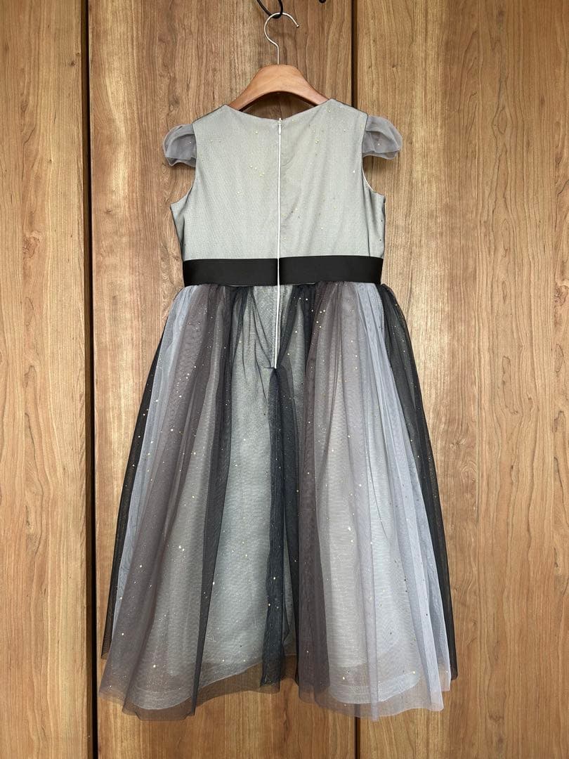 【美品】DRESCCO グラデーショングレービジューストーンドレス