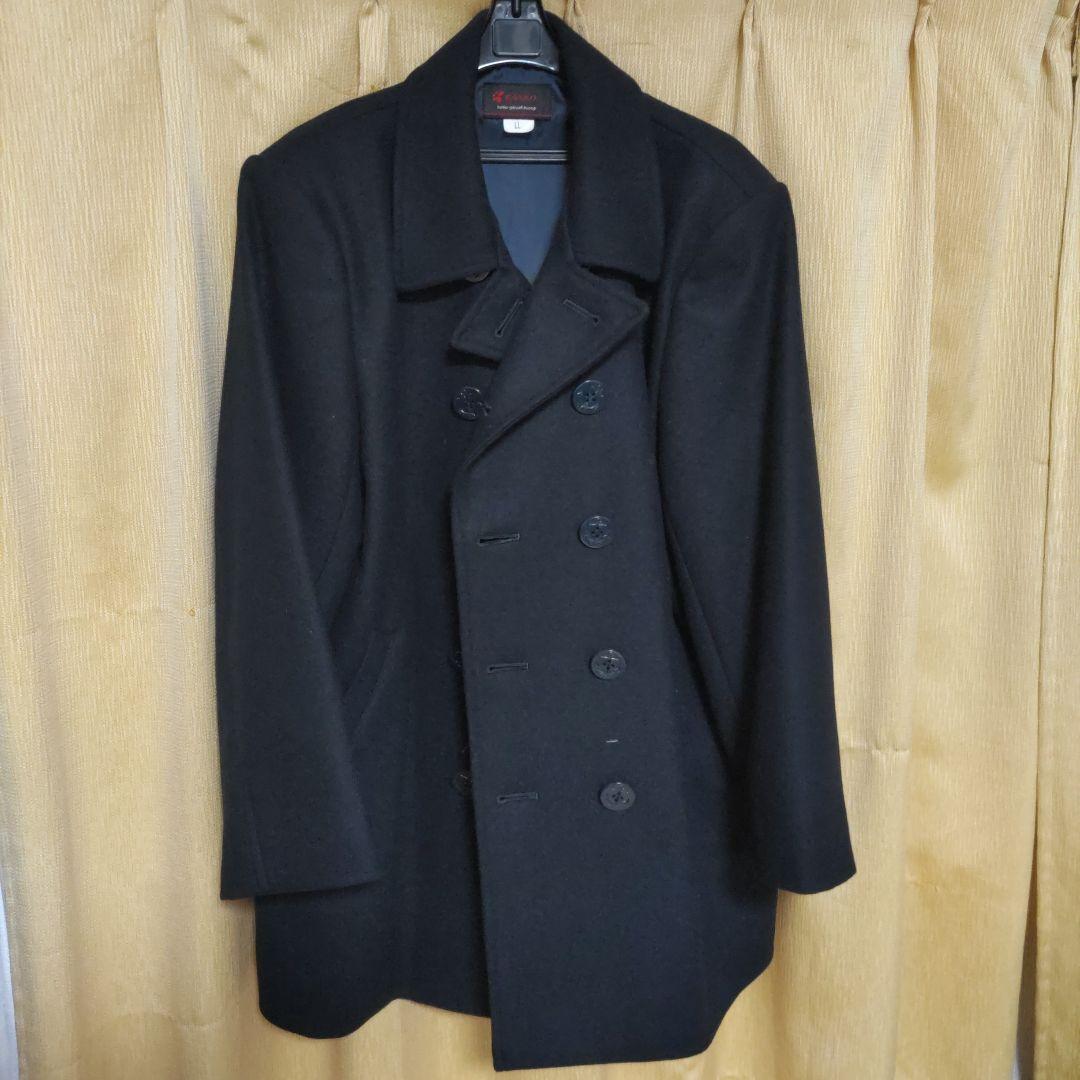 新品未使用タグ付き男女兼用カンコースクールPコート濃紺サイズLL