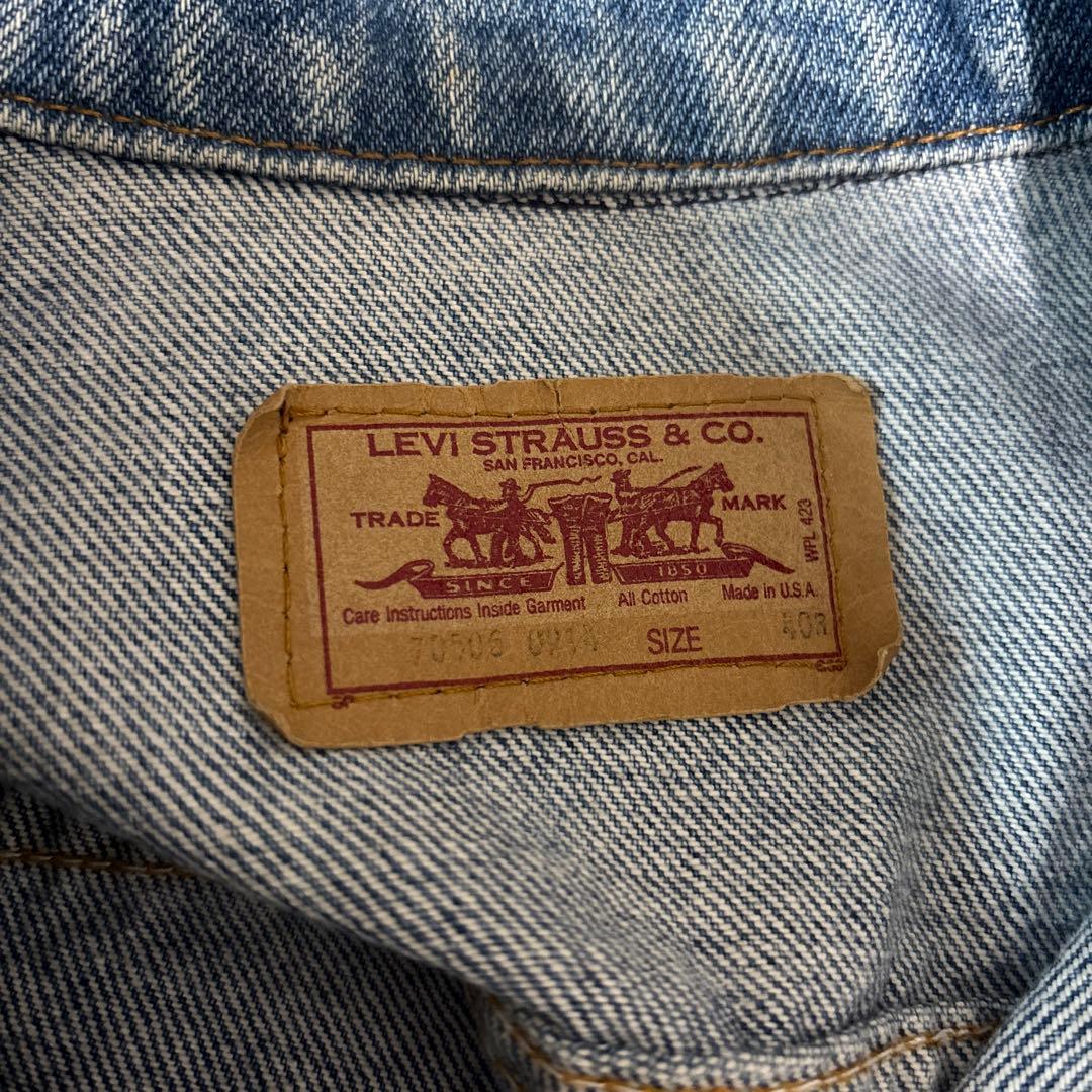 USA製　Levi's 70506 80s Gジャン　デニムジャケット