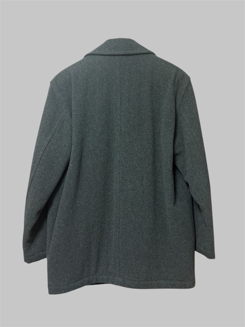 【美品】ラコステ ウールコート 中綿入り 裏地キルティング グレー