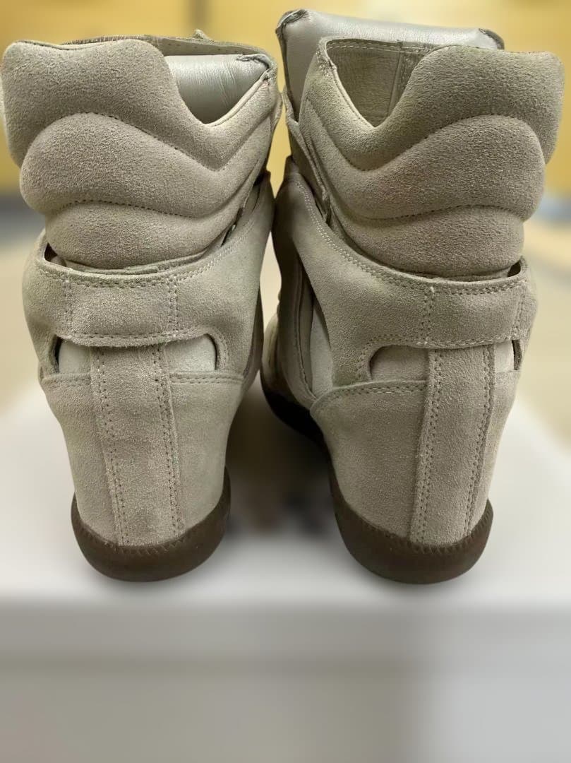 美品isabel marantベージュ スエード ハイカットスニーカー