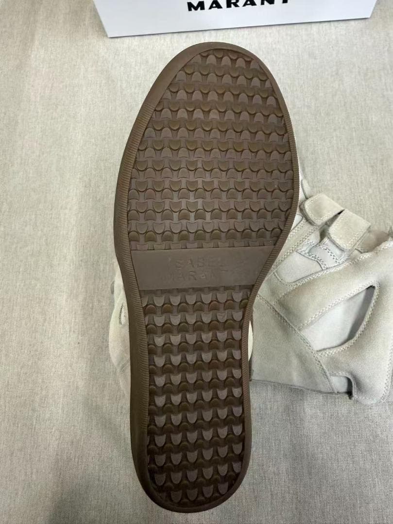 美品isabel marantベージュ スエード ハイカットスニーカー