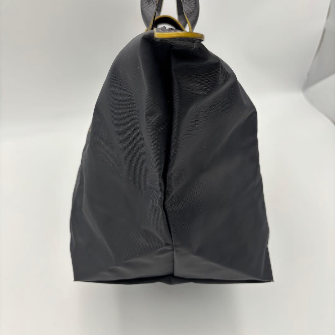 LONGCHAMP ロンシャン ルプリアージュ M グレー×イエロー A4