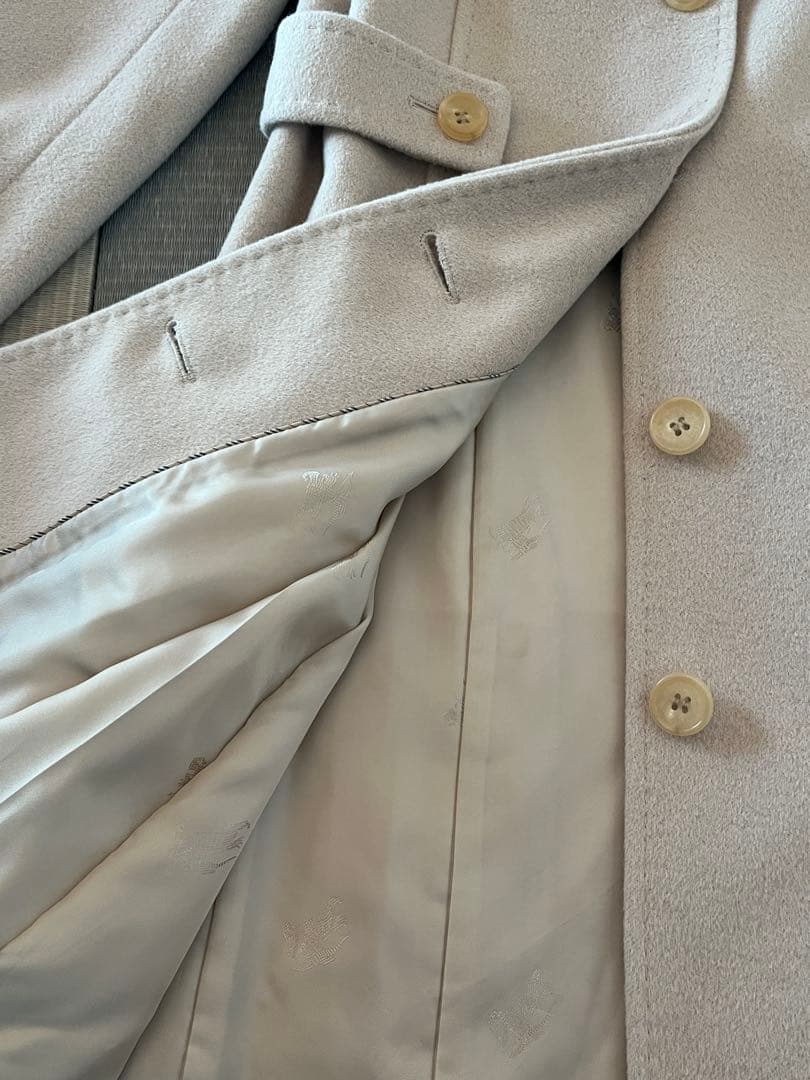 バーバリー　アンゴラ混ウールコート　40 極美品！！