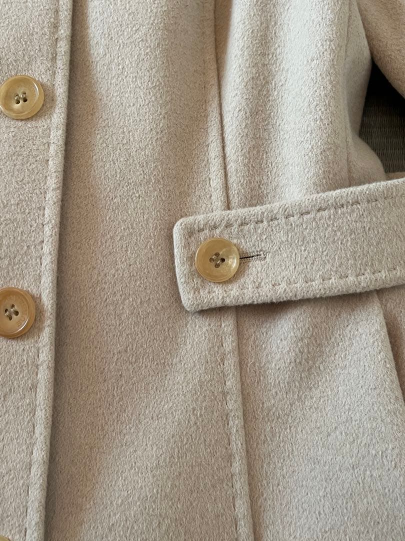 バーバリー　アンゴラ混ウールコート　40 極美品！！