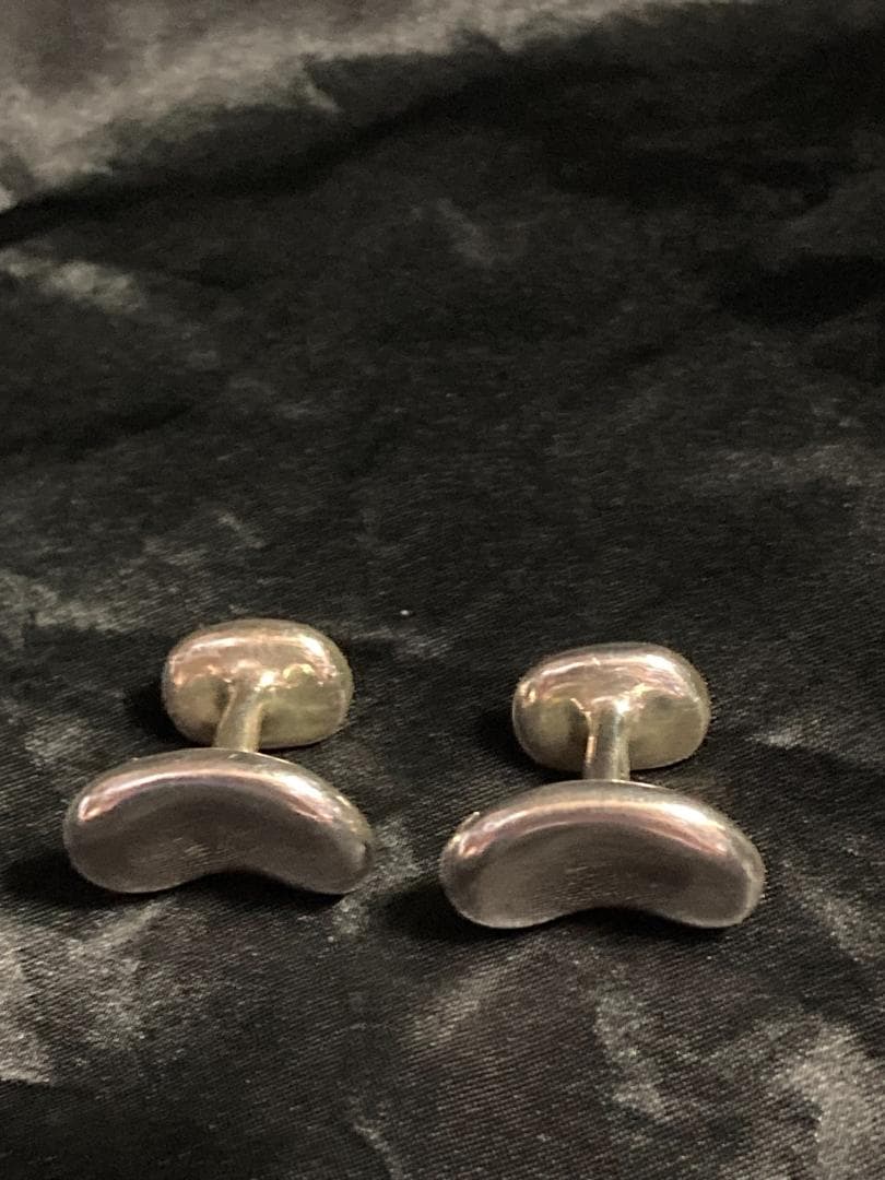 美品 ティファニー ビーンズ カフス　エルサペレッティ ラージ シルバー925