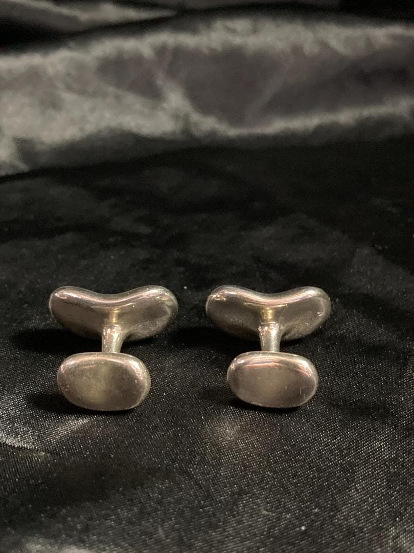 美品 ティファニー ビーンズ カフス　エルサペレッティ ラージ シルバー925