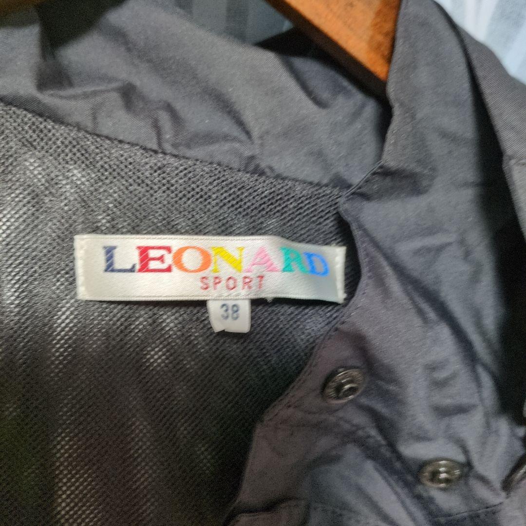 レオナールスポーツ　レインコート 上下　ブラック