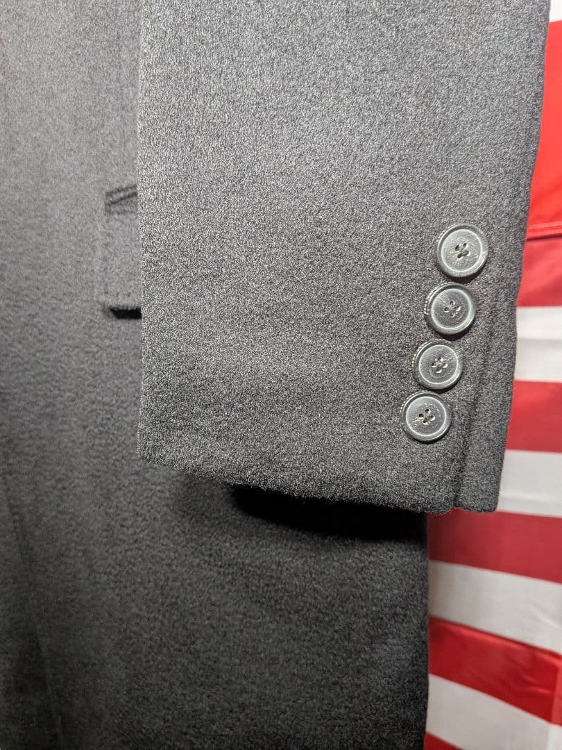 ヒューゴボス HUGO BOSS チェスターコート 黒 カシミヤ 100％