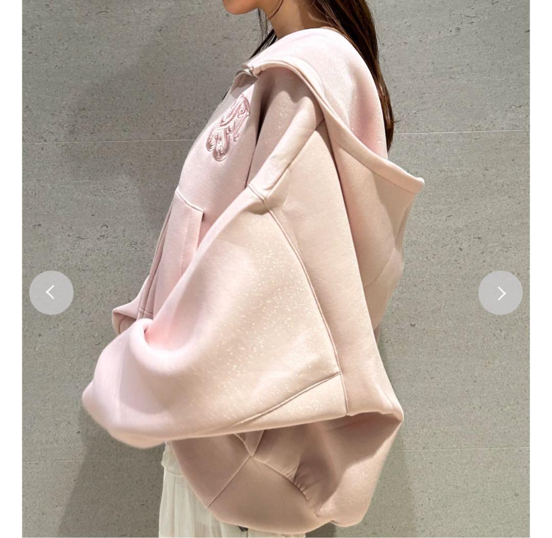 s*a様 SNIDEL ボリュームパーカー ピンク　新品未使用タグ付