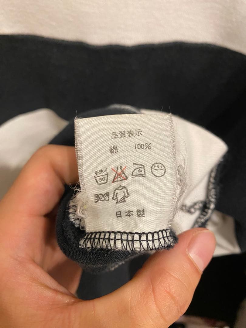 トップス 1990's A Bathing Ape Border Rongsleeve