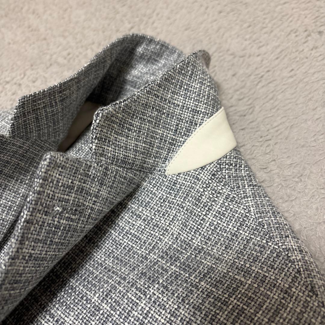 ErmenegildoZegna ジャケット　グレー　現行タグ　黒タグ　美品