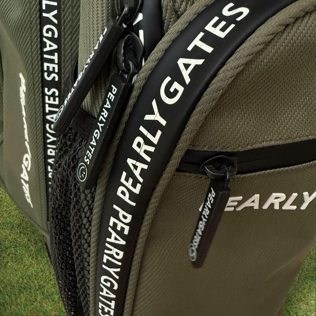 現行モデル　パーリーゲイツ　キャディ バッグ　モスグリーン　スタンド式　軽量