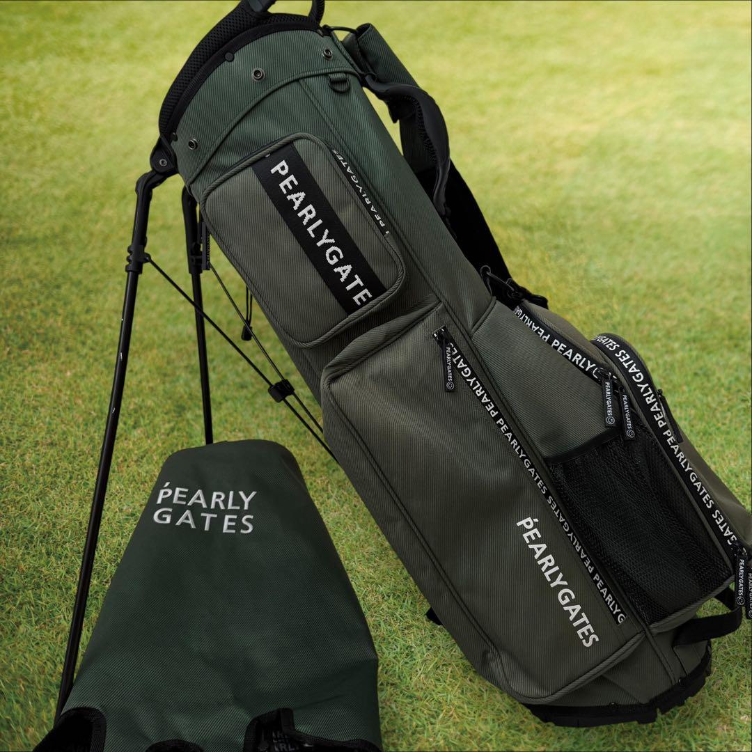 現行モデル　パーリーゲイツ　キャディ バッグ　モスグリーン　スタンド式　軽量