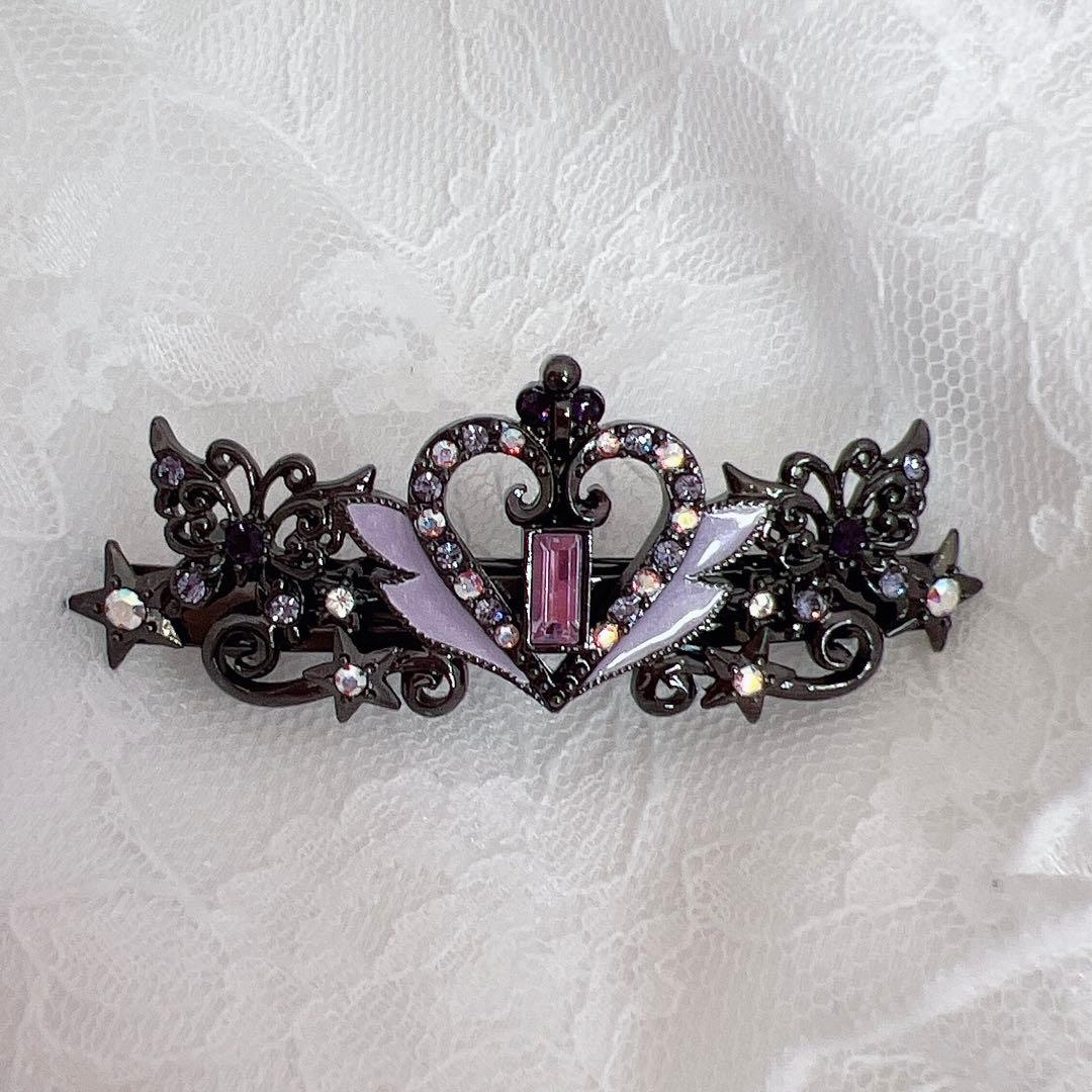 セレニティ クリスタルバレッタ　ブラックバージョン