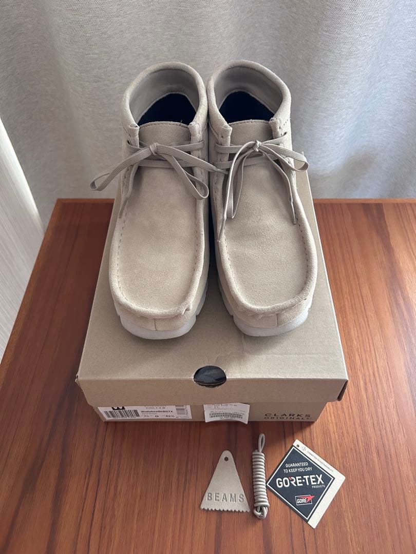 靴 CLARKS Wallabee BT GTX Sand Suede 26.5cm