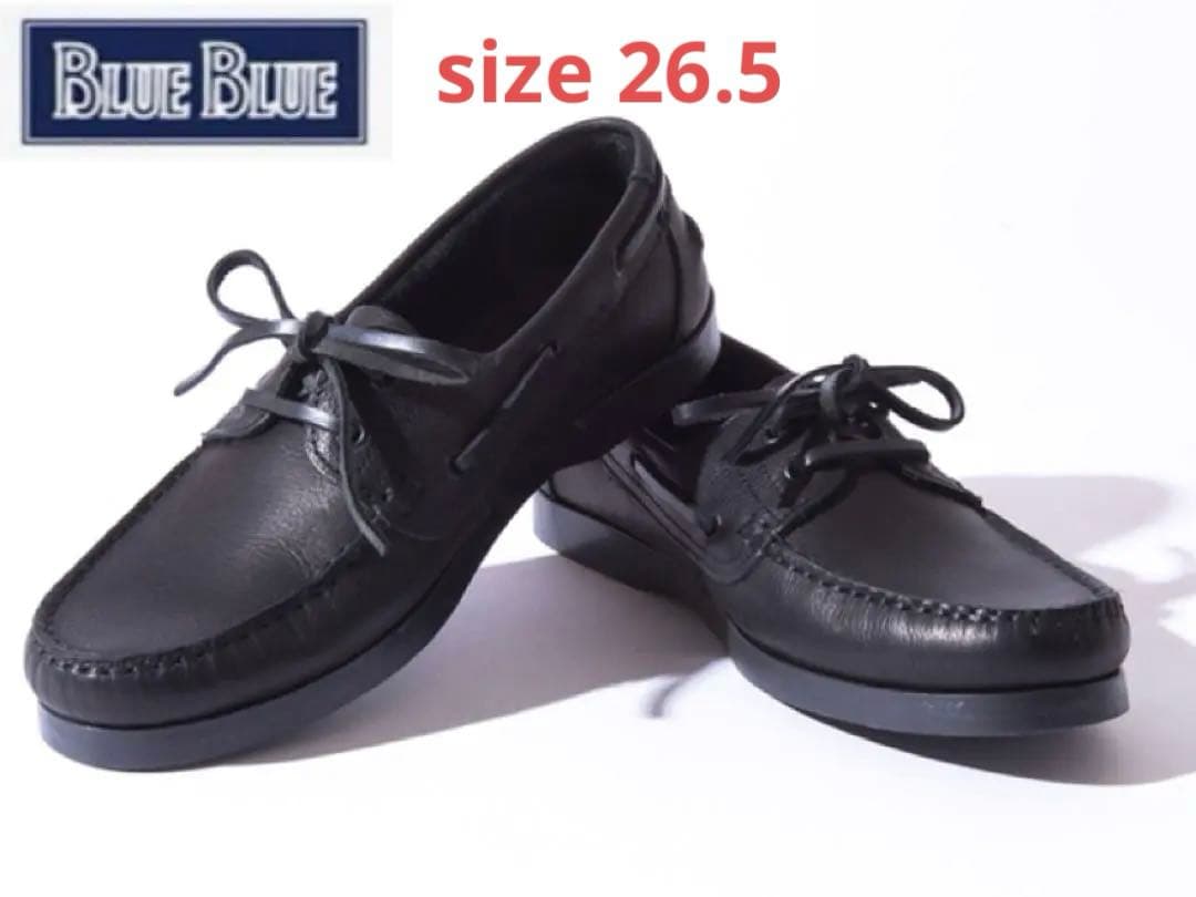 BLUE BLUE デッキシューズ　ブラック　４２