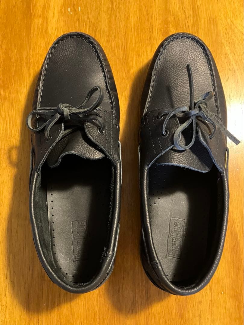 BLUE BLUE デッキシューズ　ブラック　４２