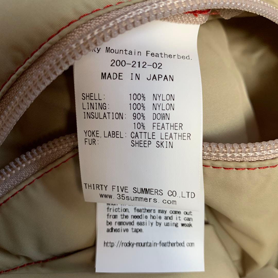 ロッキーマウンテン　フェザーベッド　ダウンベスト　44（美品）