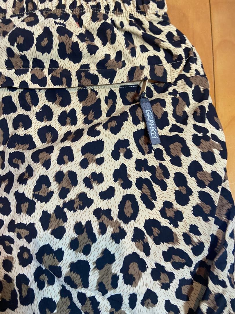 Gramicci レオパード ナイロンショーツ XLナイロン100%｜廃番カラー