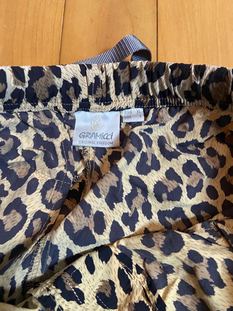 Gramicci レオパード ナイロンショーツ XLナイロン100%｜廃番カラー