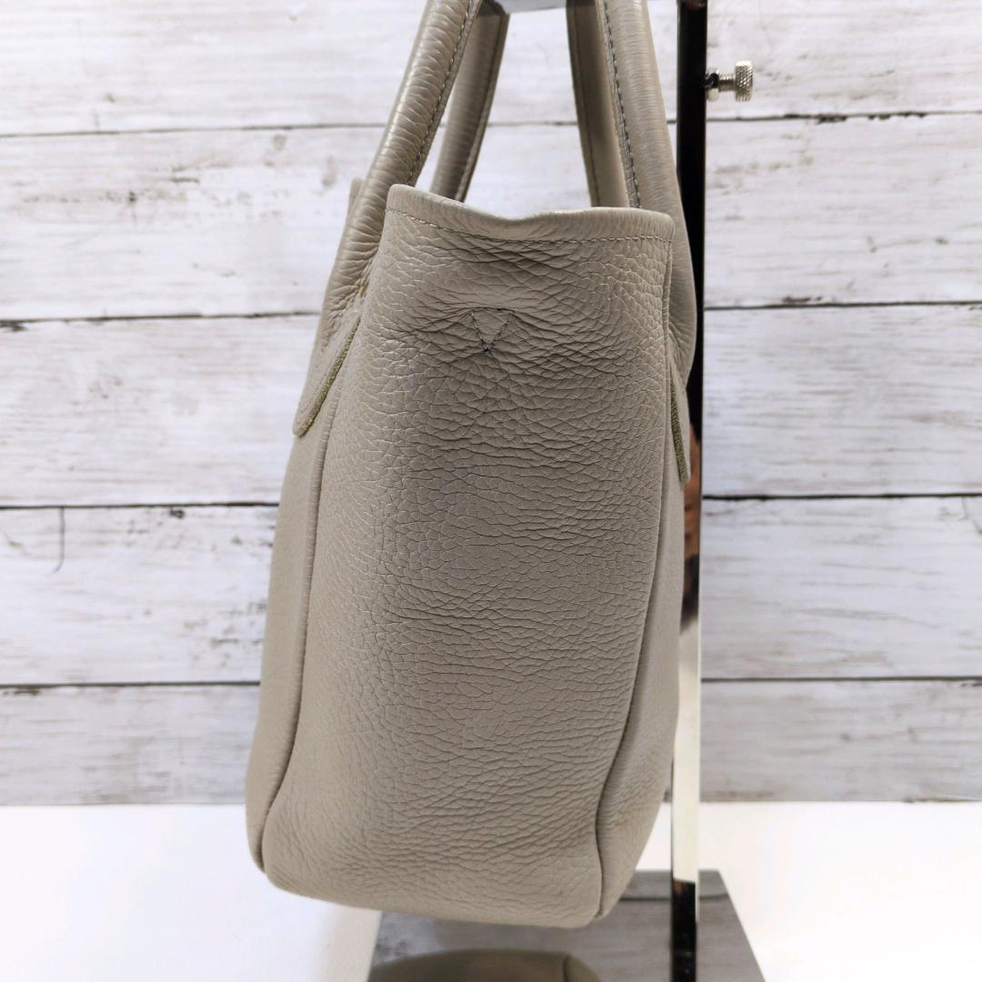 ヤングアンドオルセン プチレザートート ショルダーバッグ グレージュ 2way