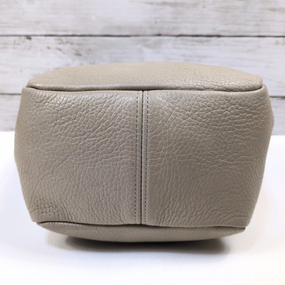 ヤングアンドオルセン プチレザートート ショルダーバッグ グレージュ 2way