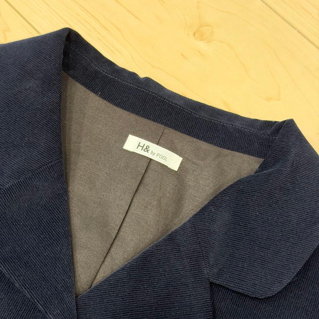 ジャケット・アウター IDEE H& by POOL Corduroy Jacket Navy