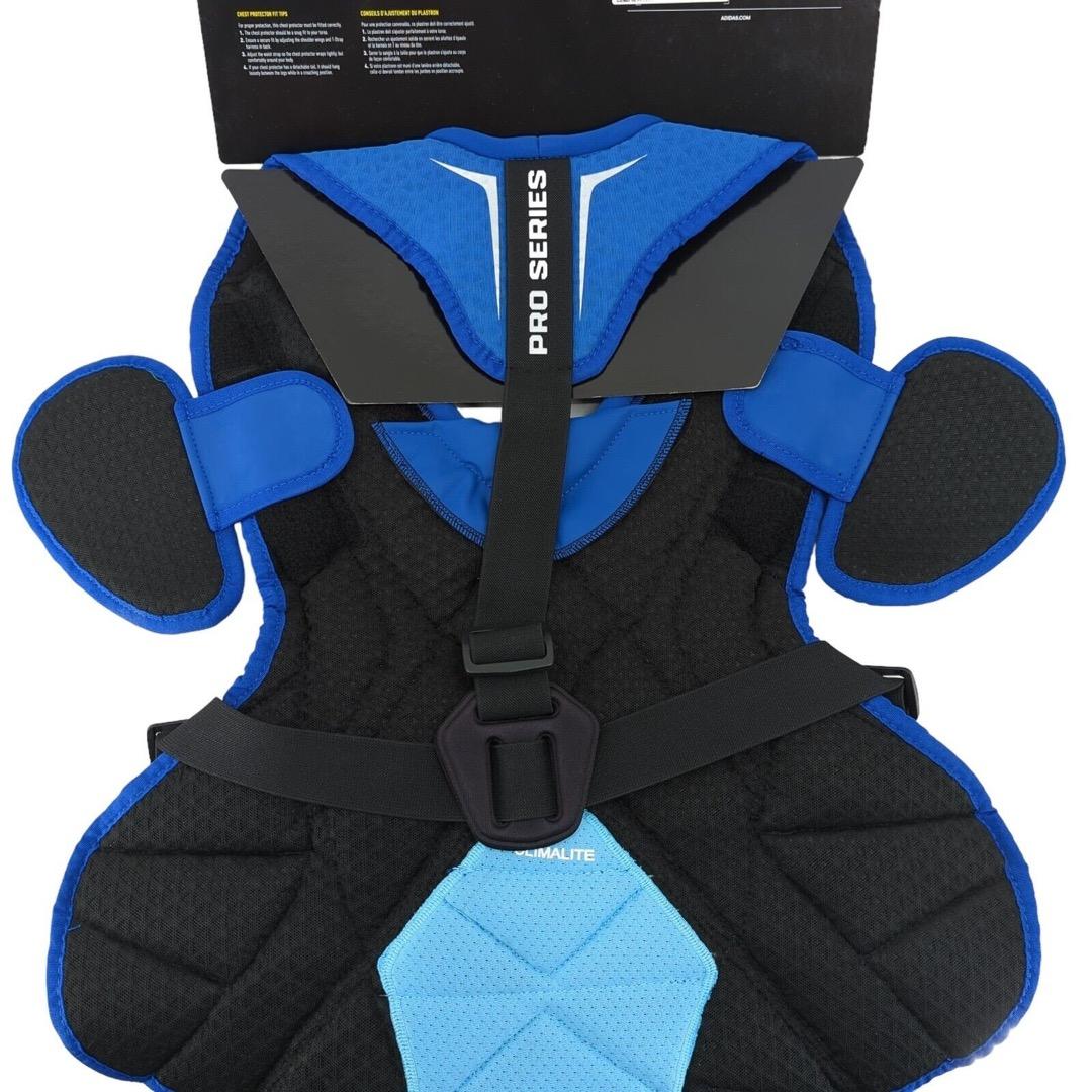 最高級★USA限定発売★アディダス★Proキャッチャープロテクター☆青