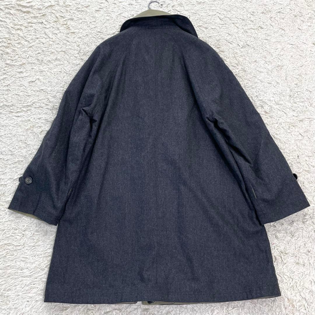 GUCCI カシミヤ混 リバーシブルコート グレー系 カーキ 40サイズ