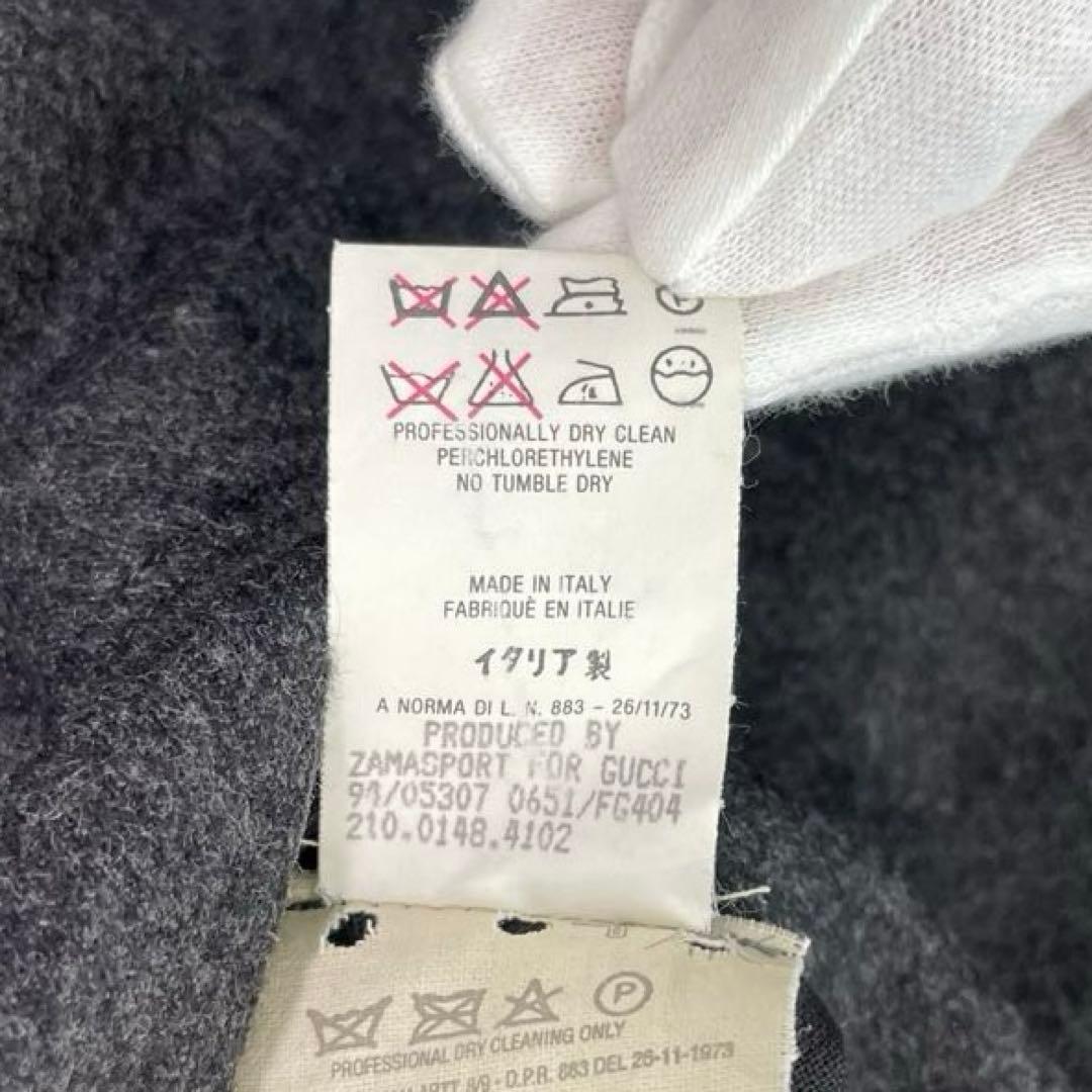 GUCCI カシミヤ混 リバーシブルコート グレー系 カーキ 40サイズ