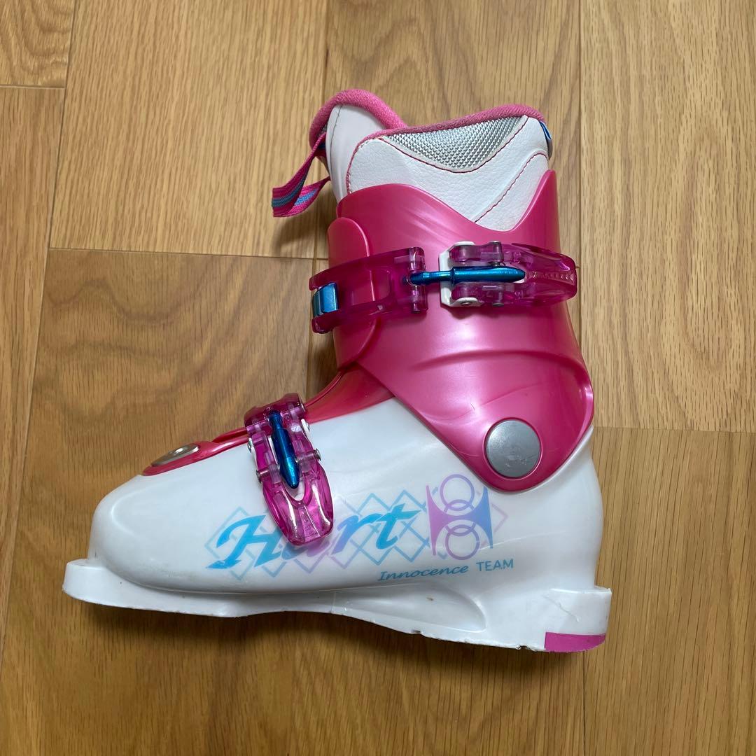 子ども用スキー4点セット　Hart 板/118センチ　ブーツ/21センチ
