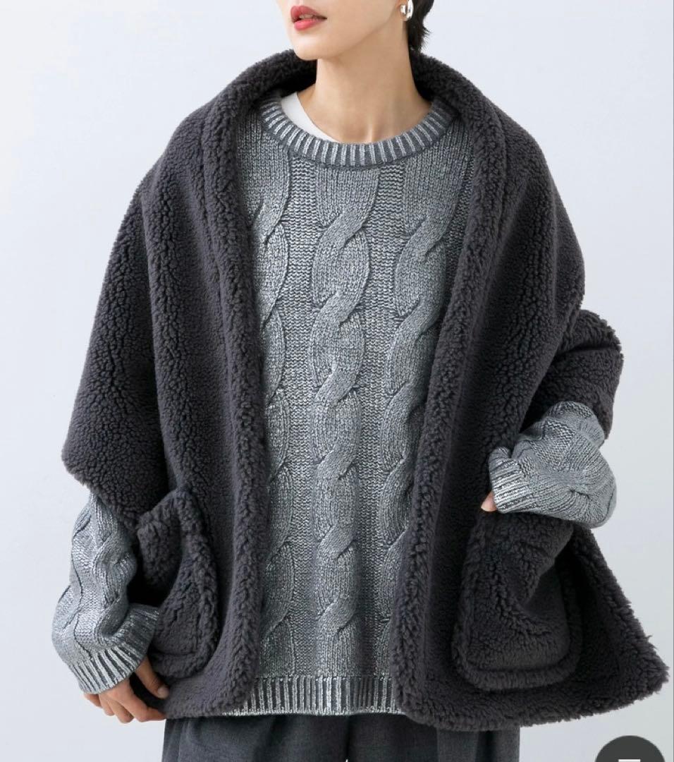 【ほぼ新品 完売品】haunt ボアストール