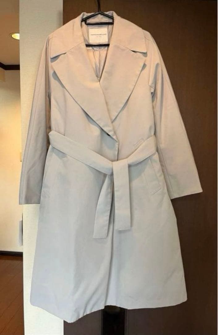 ロゼTOMORROWLAND ポリエステルコットン ベルテッドダウンコート