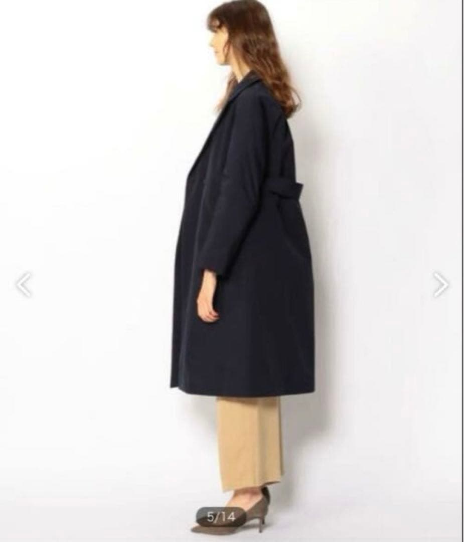 ロゼTOMORROWLAND ポリエステルコットン ベルテッドダウンコート